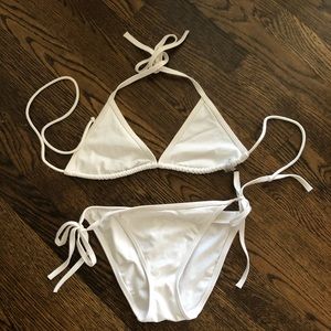 Victoria’s Secret white bikini!